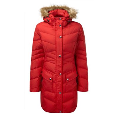 Rouge red rialto down parka jacket